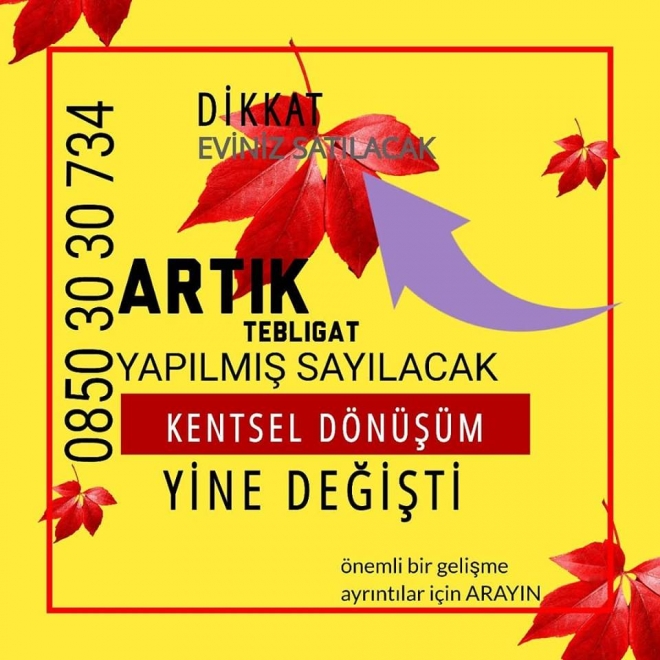 Büyükçekmece Belediyesi Kentsel Dönüşüm Ofisi Telefonu-0850 30 30 734-1